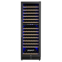 Devanti Wine Fridge Cooler Dual Zone 154 Bottles