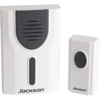 Jackson 100m Long Range Wireless Door Bell with LED Alert Secure Coding 