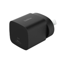 Belkin BoostCharge 25W USB-C PD 3.1 Cubic Wall Charger - Black (WCA012AUBK), Portable & Powerful, Apple, MFI-Certified, CEW $2500, 2 Years Warranty