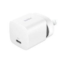 Belkin BoostCharge 25W USB-C PD 3.1 Cubic Wall Charger - White (WCA012auWH), Portable & Powerful, Apple, MFI-Certified, CEW $2500, 2 Years Warranty