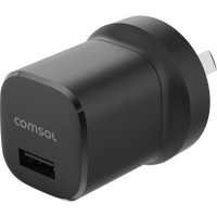 12W USB-A Wall Charger - Black