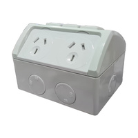 IP53 Weather Protected Double Power Point with Extra Switch 10A