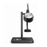 Yealink WH62 Mono Teams DECT Wireless Headset, Busylight On Headset, Leather Ear Cushions, Multi-devices connection, Breathable Wearing, HD voice
