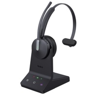 Yealink WH64 Hybrid Mono Headset with Charging Stand Noise Cancelling Dual Connectivity