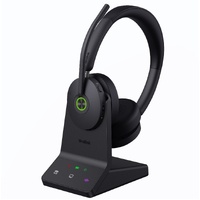 Yealink WH68 Dual UC DECT & Bluetooth Wireless Technology, 4-Mic Hybrid ANC, 4-Mic Noise Cancellation, All-Day-Wearing Comfort