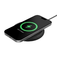 Belkin BoostCharge Wireless Charging Pad + USB-C to USB-C Cable (1.5M) - Black (WIA012fqBK), 15W, LED Indicator, Apple iPhone,Samsung.2 Years Warranty