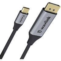 Wavlink WL-CADM3 USB-C to DisplayPort Male Cable, 1.8m