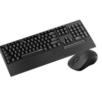RAPOO X1960 2.4Ghz 1000 DPI 10m Wireless Keyboard with Palm Rest & Mouse Combo 