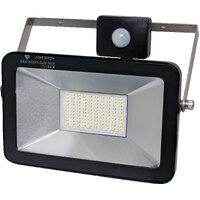 Genlamp 50W 240V AC IP65 Natural White LED Floodlight With Motion Sensor