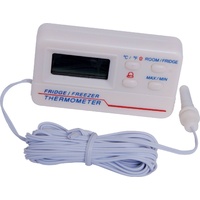 Digital Fridge and Freezer Thermometer  External Sensor Medicine and Wine Racks 