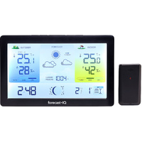 Wireless Indoor & Outdoor Weather Station with LCD Display and Forecast Monitor