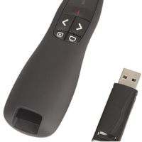 Wireless Laser Presenter with USB Dongle Ergonomic soft-touch design