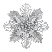 Jingle Jollys 20Pcs Christmas Tree Flower Set Garland Wreath Poinsettia Decorations