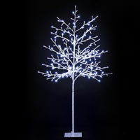 Jingle Jollys 1 point 5M Solar Christmas Tree 304 LED Lights White
