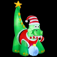 Jingle Jollys LED Christmas Inflatable Dinosaur Indoor Outdoor Decoration