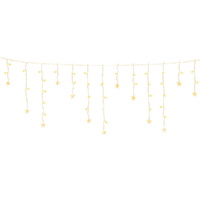 Jingle Jollys 6M Christmas Icicle Lights String Light 160 LED Solar Powered Warm