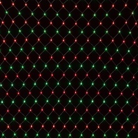 Jingle Jollys Christmas Lights 6x4m Christmas Net Lights 1000LED Red Green Festive Lighting