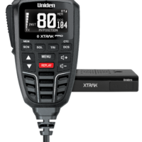 Smart UHF Radio with Bluetooth and App Enabled Function Including Large OLED Display Speaker Microphone