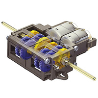 Double Motor Independent 4 Speed Gearbox - Axle Assembly