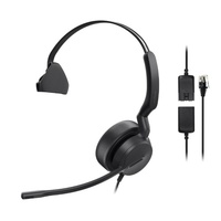 Yealink YHS36 E2 Mono, single-ear version of the YHS36 E2, HD audio, noise-canceling microphone, and plug-and-play RJ9 connectivity, lighter