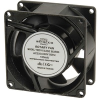 Sirocco Standard 80mm Fan 240V Housing Die cast aluminium Powdercoated black