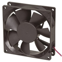 Sirocco 12V DC 2 Wire Fan Input power 3.8 watts 90mm 