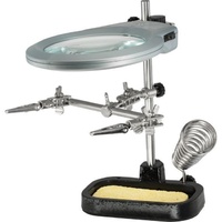 Helping Hand Magnifier LED Light with Soldering Iron Stand