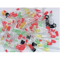 Assorted LED Pack  Colors green yellow orange Pack of 100