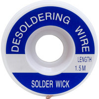 DOSS 3mm Desoldering Wire Pure Copper Braid Construction Solder Wick 1.5m