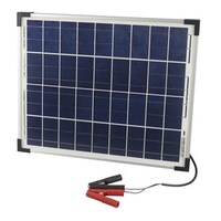 Powertech 12V 20W Solar Panel with Clip for small systems Farm equipment Caravan