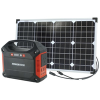 Powertech Portable Power Centre and 40W Solar Package Inlcudes MB3748 155Wh and ZM9056 