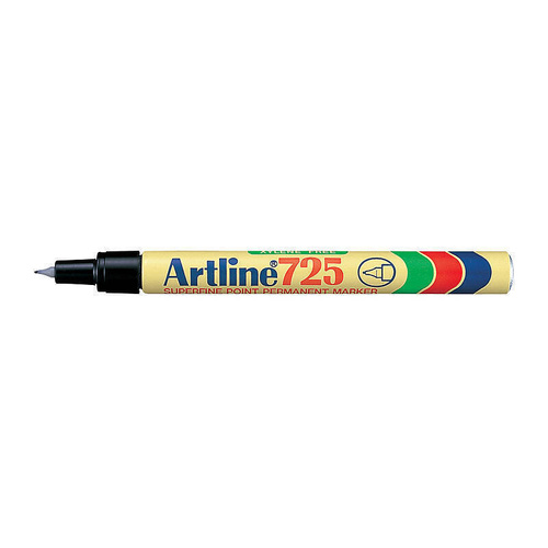 Artline 725 Permanent Marker 0.4mm Black Bx12