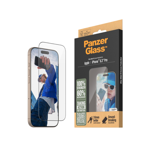 PanzerGlass UltraWide Fit SP -iPhone 16 Pro