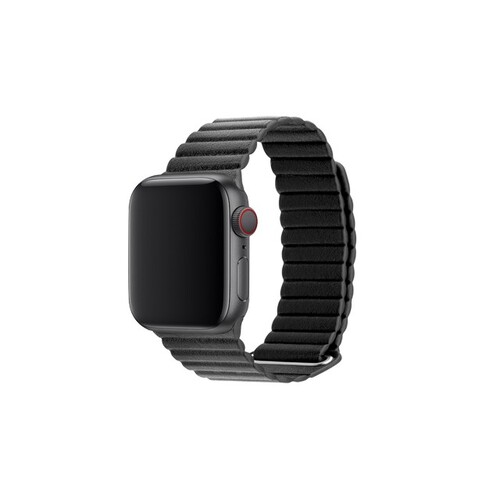 3sixT Apple Watch Band - Leather Loop - 38/40mm - Black