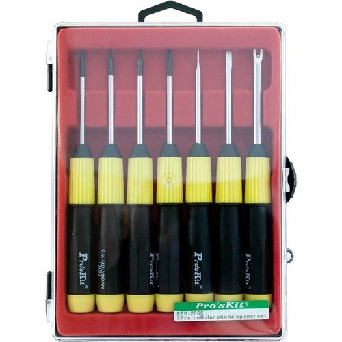 Proskit 8PK2065N 7 Piece Cellular Phone Opener Screwdriver Set in Plastic Case