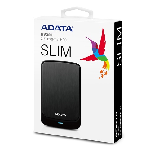 1TB ADATA HV320 EXTERNAL HDD (SLIM BLACK)