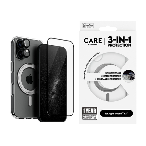 CARE by Panzer 3-in-1 Ceramic Bundle -iPhone 16