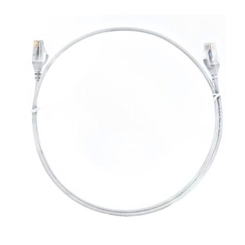 8ware CAT6 Ultra Thin Slim Cable Premium RJ45 Ethernet Network 10m White