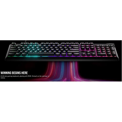 Corsair CH-9226C65-NA iCUE K55 CORE RGB Spill Resistant Gaming Keyboard Black