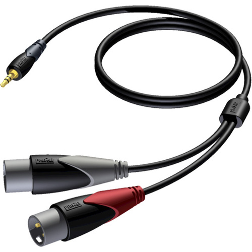 3.5MM MINI JACK TO 2X XLR 3.0M LEAD