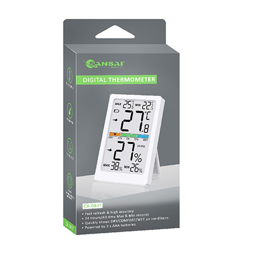 Sansai CR-083T LCD Digital Thermometer and Humidity Monitor