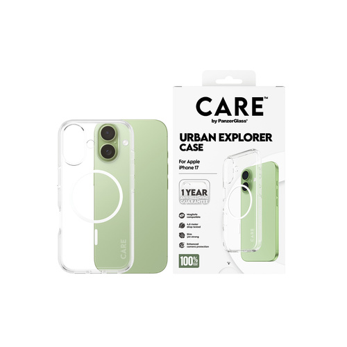 CARE by Panzer Urban Explorer (MS) - iPhone 17 - Clr/Wht