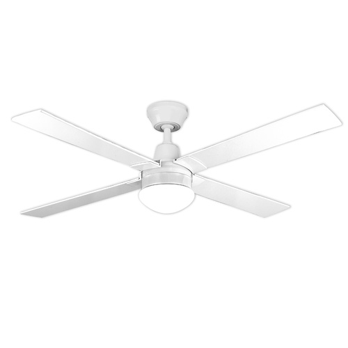 Arlec 120cm 4 Blade White Ceiling Fan With Oyster Light And Lcd Remote Control - How To Change Globe In Arlec Ceiling Fan