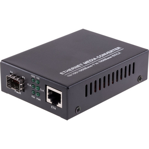 Gigabit 1G SFP Slot Module Ethernet Media Converter 