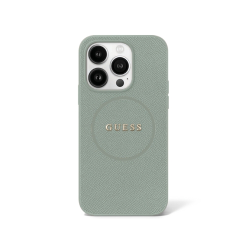 Guess Grained PU Leather (MS) - iPhone 2024 Plus - Green