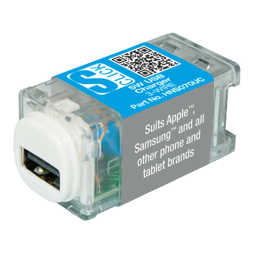 S-Click 5W USB Charger 3WIRE 5.2V 1A 
