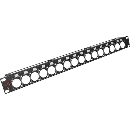 1Ru 16 Chan Pre Punched Panel Rack D Mount XLR Connectors