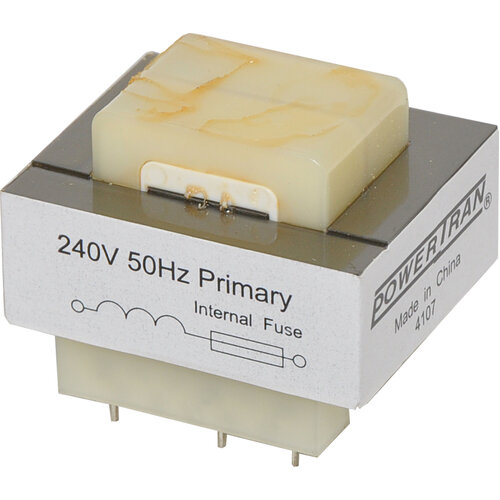 Powertran 7VA 6 plus 6V High Output PCB Transformer 240V 50Hz Primary