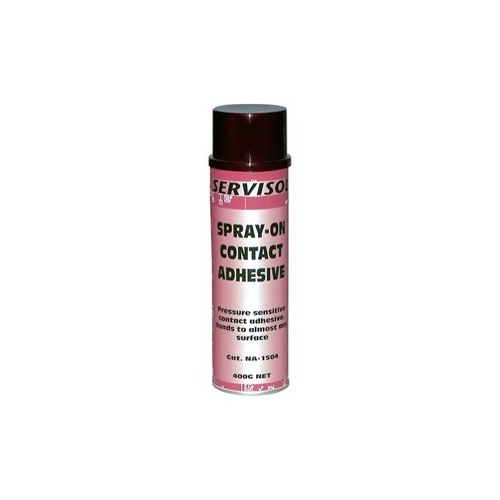 Servisol Spray-On Contact Adhesive Can Bonds to Paper Fabric Leather Rubber foam