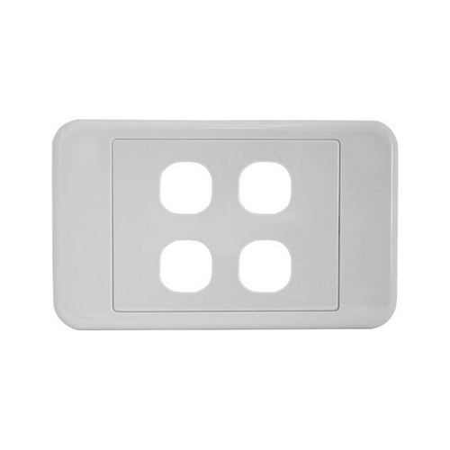 Pro.2 Gang 4 Wall Plate Suits Clipsal 2000